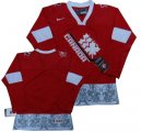 nhl jerseys team canada red blank jersey(2012 new)