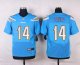 nike san diego chargers #14 fouts lt.blue elite jerseys
