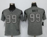 women nike houston texans #99 J.J. watt gray limited gridiron gray nfl jerseys