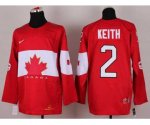 nhl team canada #2 keith red [2014 winter olympics]