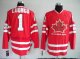 Hockey Jerseys team canada #1 luongo 2010 olympic red