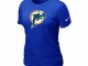 Women Miami Dolphins Blue T-Shirts