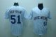 Baseball Jerseys milwaukee brewers #51 hoffman white(blue strip)