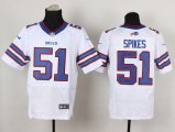 nike nfl buffalo bills #51 spikes elite white jerseys