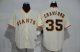 Men's mlb san francisco giants #35 brandon crawford majestic cream cool base jerseys