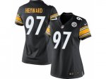 Women Nike Pittsburgh Steelers #97 Cameron Heyward Black jerseys