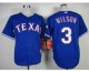 mlb texas rangers #3 wilson blue [2014 new]