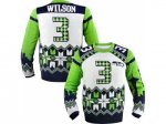 Nike Seattle Seahawks #3 Russell Wilson White Ugly Sweater