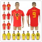 Belgium Soccer Jersey Short Sleeves 2018 Russia FIFA World Cup Jerseys