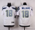 nike nfl seattle seahawks #18 williams elite white jerseys