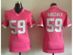 Women Nike Carolina Panthers #59 Luke Kuechly Pink 2015 Jerseys