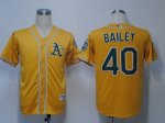 Baseball Jerseys oakland athletics #40 bailey yellow