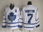 NHL Toronto Maple Leafs #7 Horton white Throwback Stitched jerse