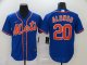 Men's New York Mets #20 Pete Alonso Blue 2020 Baseball Blue Jersey
