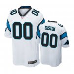 Carolina Panthers #00 Custom White Nike Game Jersey - Men's