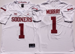 Men's Youth Oklahoma Sooners White #1 Kyler Murray College Jersey