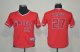 youth mlb los angeles angels #27 trout red jerseys