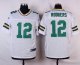 nike green bay packers #12 rodgers white elite jerseys