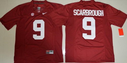 Men\'s Alabama Crimson Tide #9 Bo Scarbrough Red Limited Stitched College Football Nike NCAA Jersey