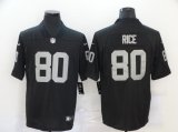 Football Las Vegas Raiders #80 jerry rice Black Stitched Vapor Untouchable Limited Jersey