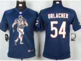 nike youth nfl chicago bears #54 urlacher blue jerseys [portrait