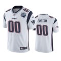 New England Patriots #00 Custom White Super Bowl LIII Champions Jersey - Men