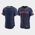 Men's Houston Astros Blank Navy Authentic 2022 City Connect Jersey