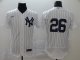 Men's New York Yankees #26 DJ LeMahieu New White 2020 Baseball Jersey No Name