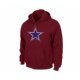 nfl dallas cowboys logo pullover hoodie red