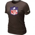 Women Nike NFL Sideline Legend Authentic Logo Brown T-Shirt