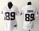 women nike oakland raiders #89 cooper white jerseys
