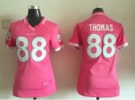 women nike denver broncos #88 thomas pink jerseys 2015 new