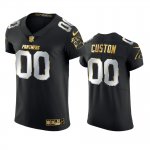 Carolina Panthers Custom Black 2020-21 Golden Edition Elite Jersey - Men's