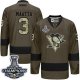 Men Pittsburgh Penguins #3 Olli Maatta Green Salute to Service 2017 Stanley Cup Finals Champions Stitched NHL Jersey