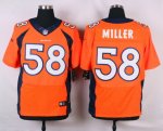 nike denver broncos #58 miller orange elite jerseys