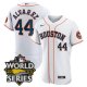 Men's Houston Astros #44 Yordan Alvarez White Stitched World Series Flex Base Jersey