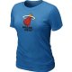 women nba miami heat big & tall primary logo L.blue T-Shirt