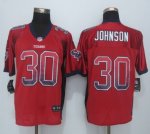 Men's Houston Texans #30 Kevin Johnson Red Elite Drift Fashion NIKE NFL Jerseys