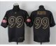 nike nfl san francisco 49ers #99 smith black [Elite gold letteri