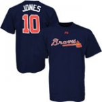 Baseball Jerseys atlanta braves #10 jones blue