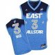 Miami Heat 3 Dwyane Wade black All-Star 2012 Eastern Blue jersey