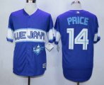 mlb toronto blue jays #14 price blue jerseys [2015 new]
