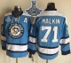 Men Pittsburgh Penguins #71 Evgeni Malkin Blue Alternate CCM Throwback 2017 Stanley Cup Finals Champions Stitched NHL Jersey
