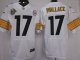 nike nfl pittsburgh steelers #17 wallace elite white [80 anniver