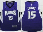 nba sacramento kings #15 cousins purple jerseys 2015 new