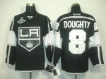 nhl los angeles kings #8 doughty black and white jerseys [2012 s