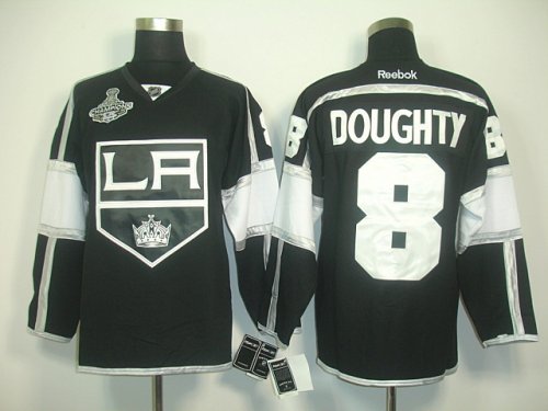 nhl los angeles kings #8 doughty black and white jerseys [2012 s