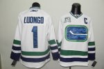 nhl vancouver canucks #1 luongo white 3rd(40th) cheap jerseys