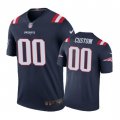 New England Patriots #00 Custom Nike color rush Navy Jersey