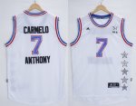 2015 nba all star new york knicks #7 anthony white jerseys